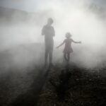 Ísabella & Alex in the mist